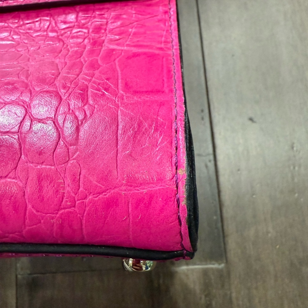 Hot pink Kate Spade Croc Satchel with Shoulder strap - Picture 8 of 15